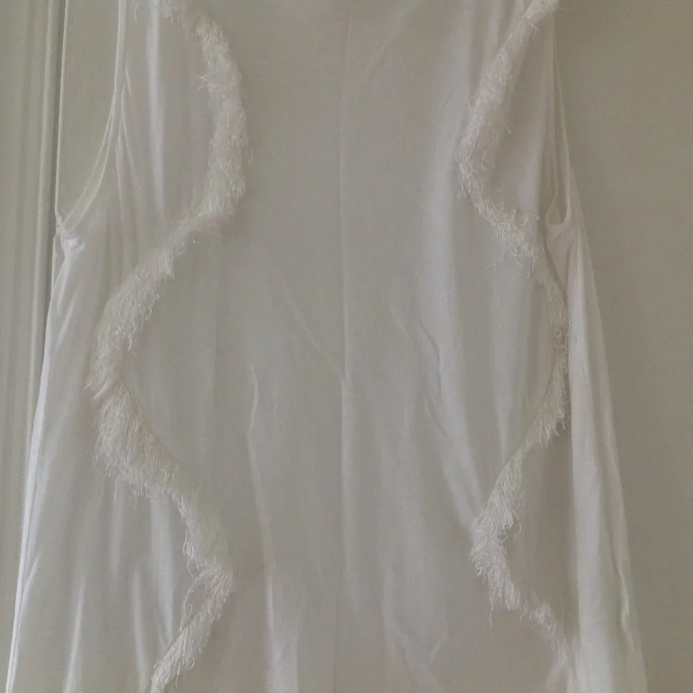 Acne Studios Zone Fringe Sleeveless Tee - Picture 5 of 9